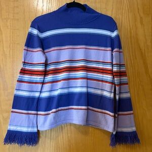 Tyler Boe Stripped Turtleneck Sweater